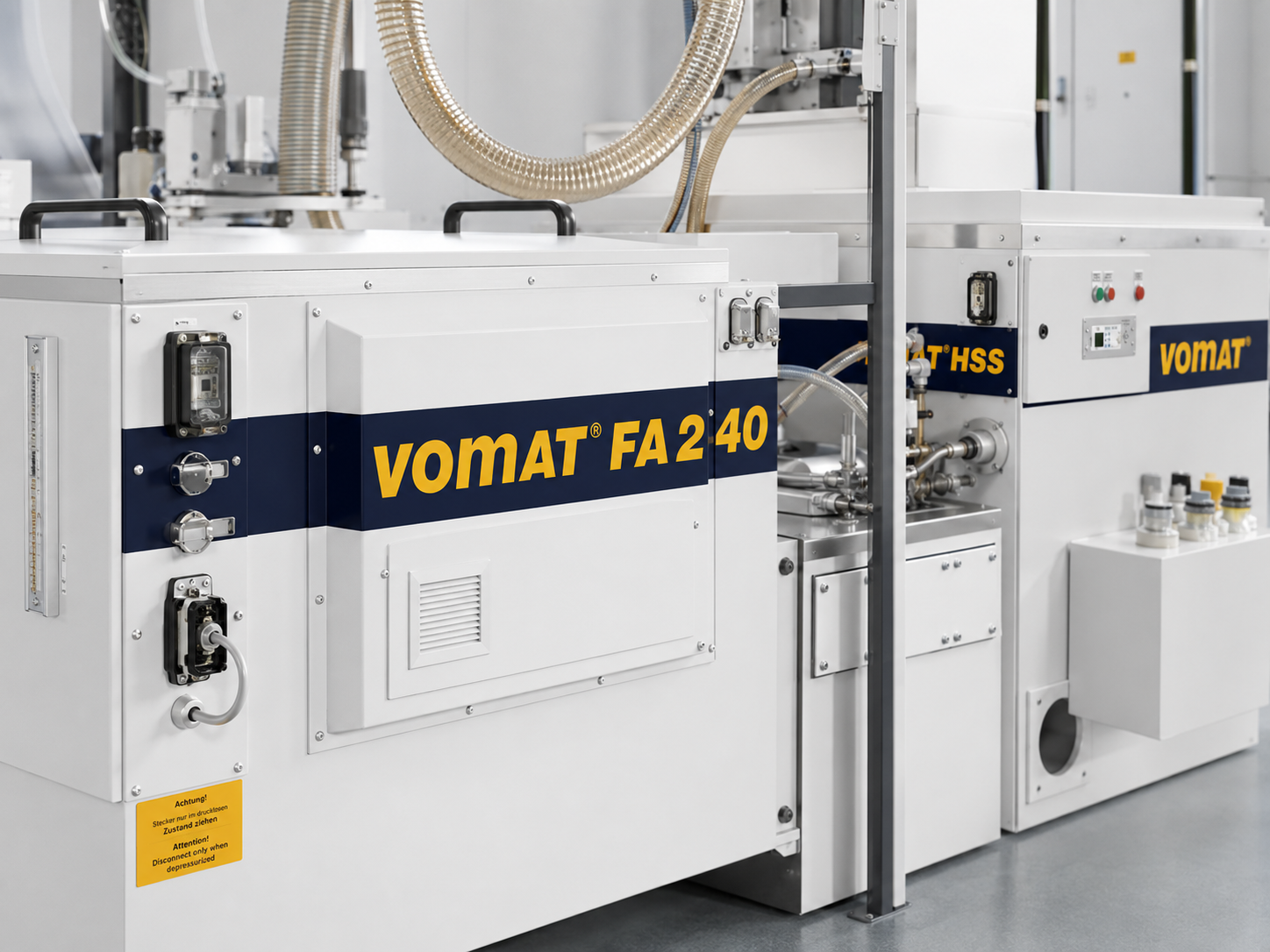 Nahansicht der Vomat FA240 Filter- und Sedimentatortechnik