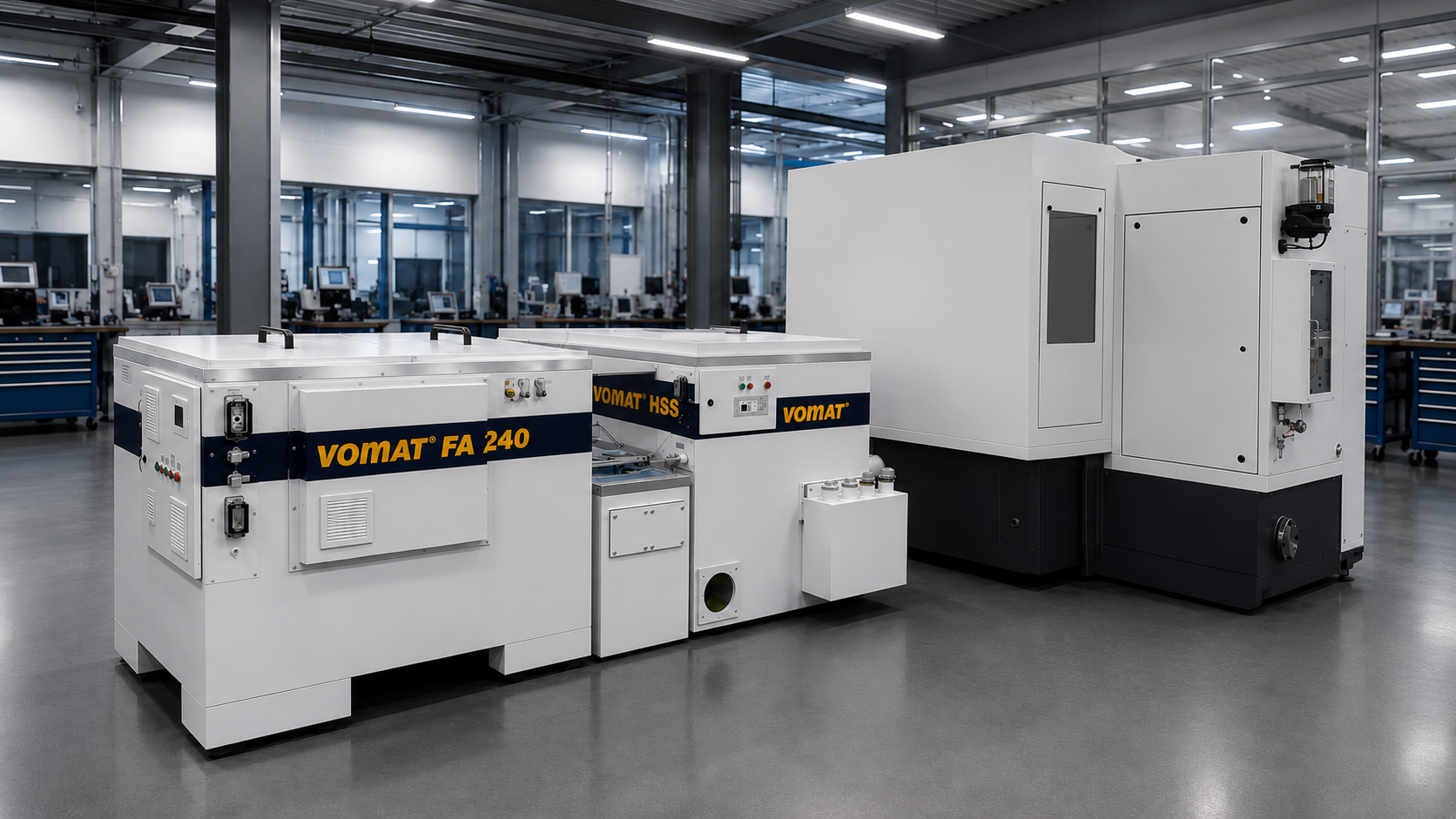 Vomat FA240 Filteranlage neben einer Schütte 335 linear