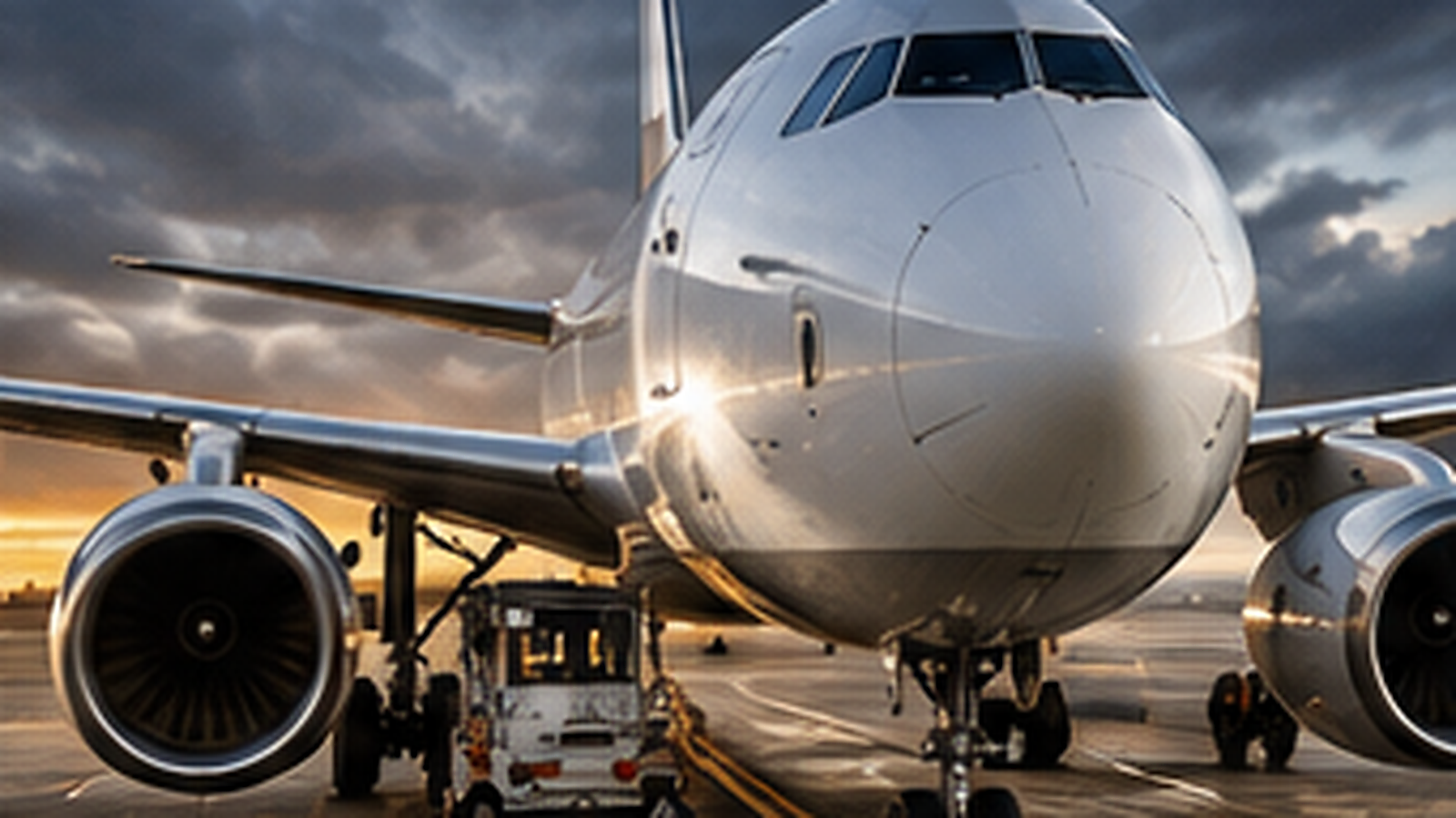Flugzeug in der Luftfahrtindustrie